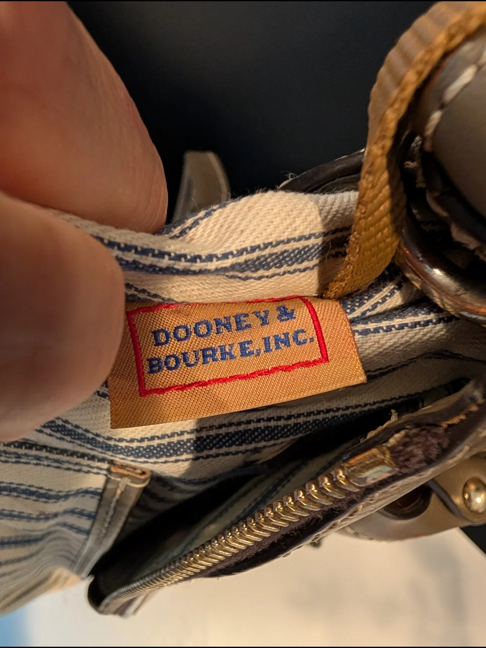 Dooney & Bourke Vintage Satchel Project Bag In Need of Rehabbing